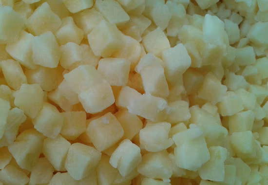 Cube de dés de pomme en tranches congelées transformées, fruits surgelés de haute qualité, aliments secs, fruits surgelés, offre spéciale, prix d'usine